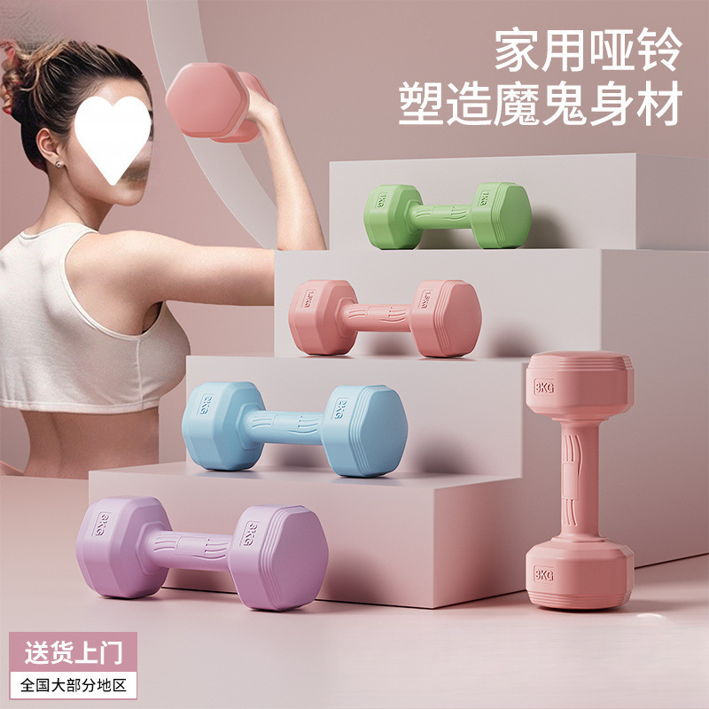 Dumbbells for Women, Fitness Equipment for Home, Slim Belly Barbell, Kettlebells, Children, Teenagers, Female Small Dumbbells, a Pair
