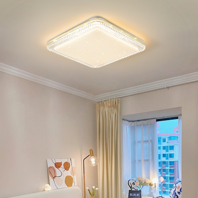 Modern Minimalist Ultra-Thin Painted Flush Mount Ceiling Lamp for Bedroom, Balcony, Living Room - Living Room Lighting, LED Flush Mount Lamp