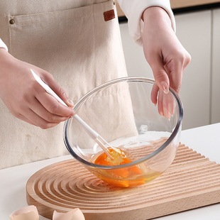 Household Multifunctional Egg Beater Manual Mini Handheld Egg Beater with Scraper Egg Beater Hand Crank