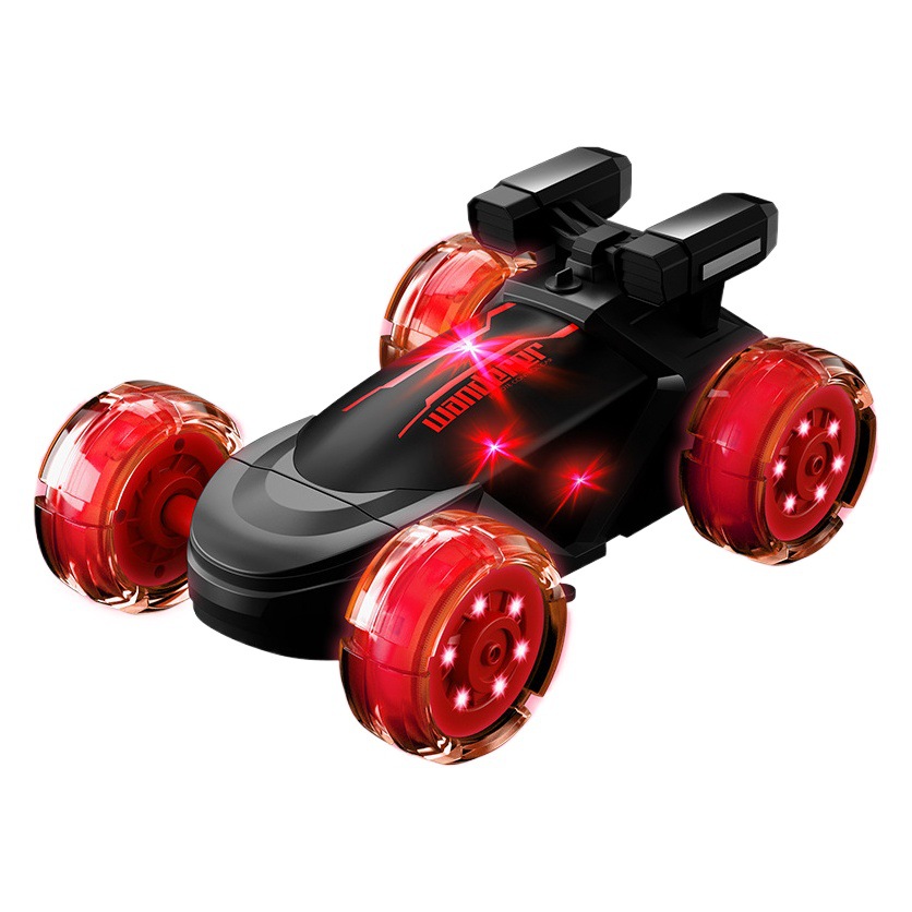 Coche de control remoto transfronterizo luz rociada deriva giratoria truco coche de control remoto eléctrico con tracción en las cuatro ruedas coche de juguete para niños todoterreno