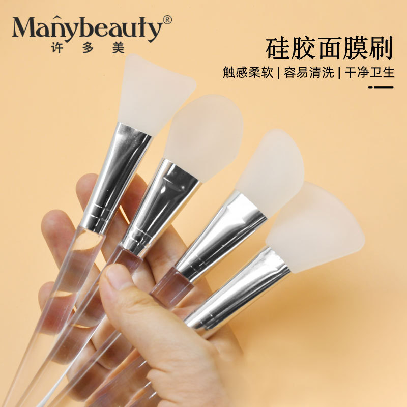 Silicone Mask Brush Transparent Rod Applicator Facial Mask Conditioning Mud Mask Spa Beauty Salon Line Tool Special Spot