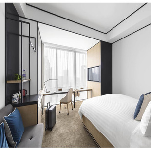 Complete Four-Star Business Rooms Hotel Furniture Dresser Chair Desk Desk Chair Hotel Bed Bedside Table Wardrobe