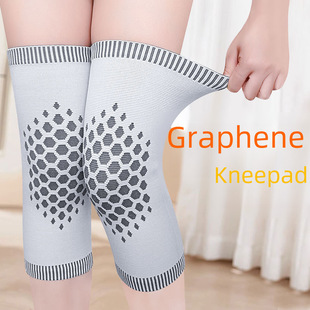 Japanese breathable graphene knee warming wormwood and velvet nylon knee pads air -conditioned room breathable leg protection gear protection gear