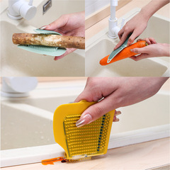 Creative foldable cleaning brush for kitchen stove, pot and pan cleaning brush, multi-purpose fruit and vegetable brush
