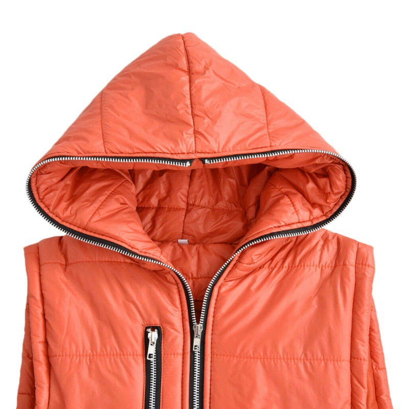 Женский жилет средней длины на хлопковой подкладке