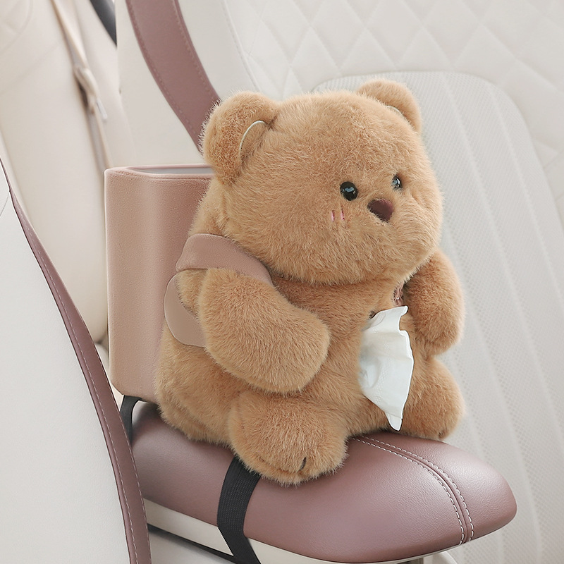 Car Tissue Box Trash Can Two-in-One Car Armrest Box Creative Cute Paper Box Doll Car Interior Decoration Women Car Tissue Box Trash Can Two-in-One Car Armrest Box Creative Cute Paper Box Doll Car Interior Decoration Women