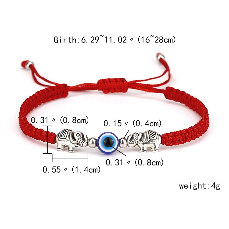Fashion Devilu0027S Eye Alloy rope Knitting Plating Unisex Bracelets 1 Piece