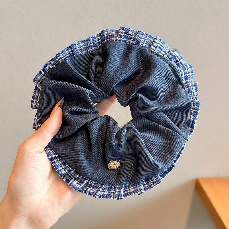 Estilo pastoral francés, diadema de intestino grueso, accesorios para el cabello dulce de alta calidad para mujer, cuerda para la cabeza, nueva cuerda para el cabello de todo fósforo, banda elástica alta