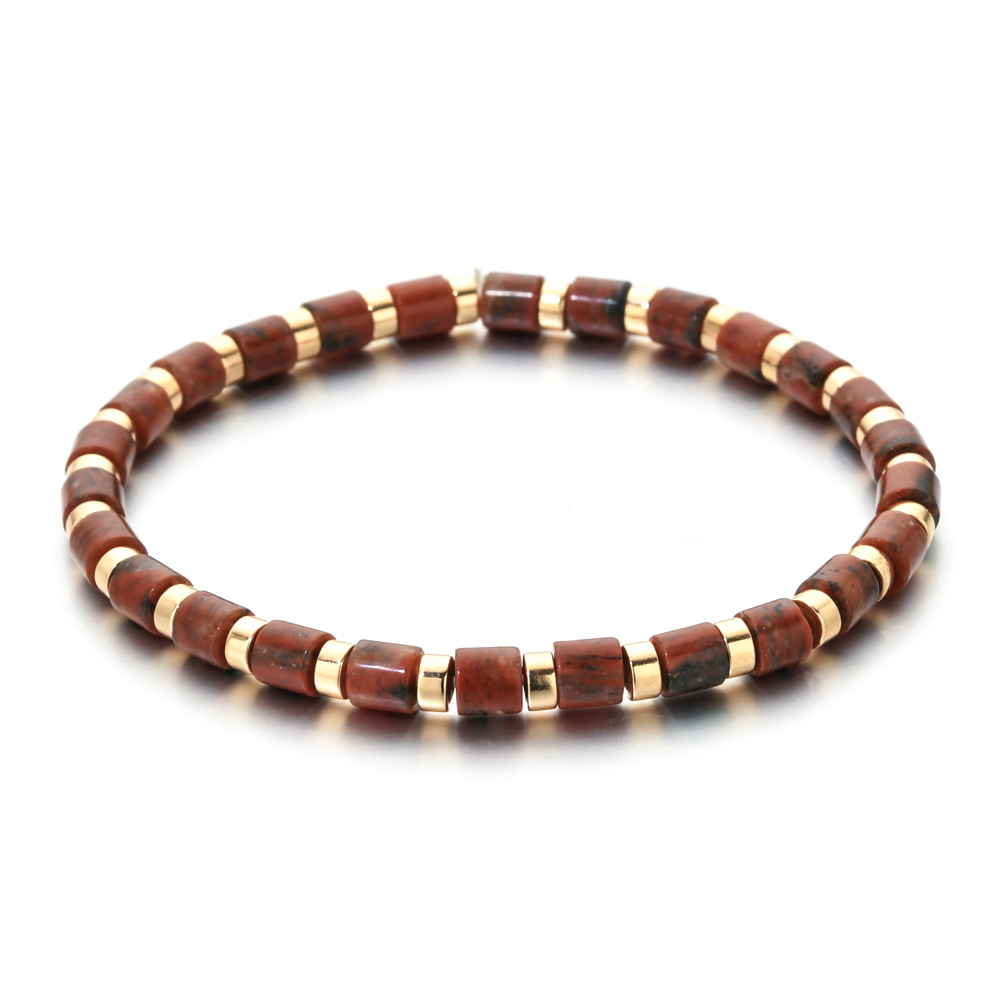10g Weight Bracelets Classification Natural Stone Chain Material Beaded Chain Chain Type 1 Piece Quantity Daily Occasion natural stone, Agate Material Geometric Pattern All Seasons Season Women's Gender Ethnic Style Style Ethnic Style Geometric Natural Stone Agate Beaded Chain Bracelets In Bulk 17