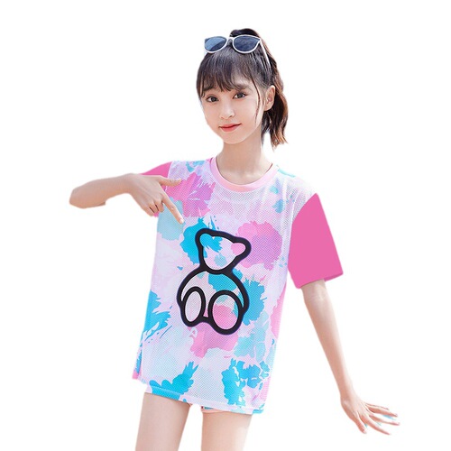 Children's swimsuit summer girls fashion swimsuit three-piece set girls swimsuit small, medium and large children baby split swimsuit