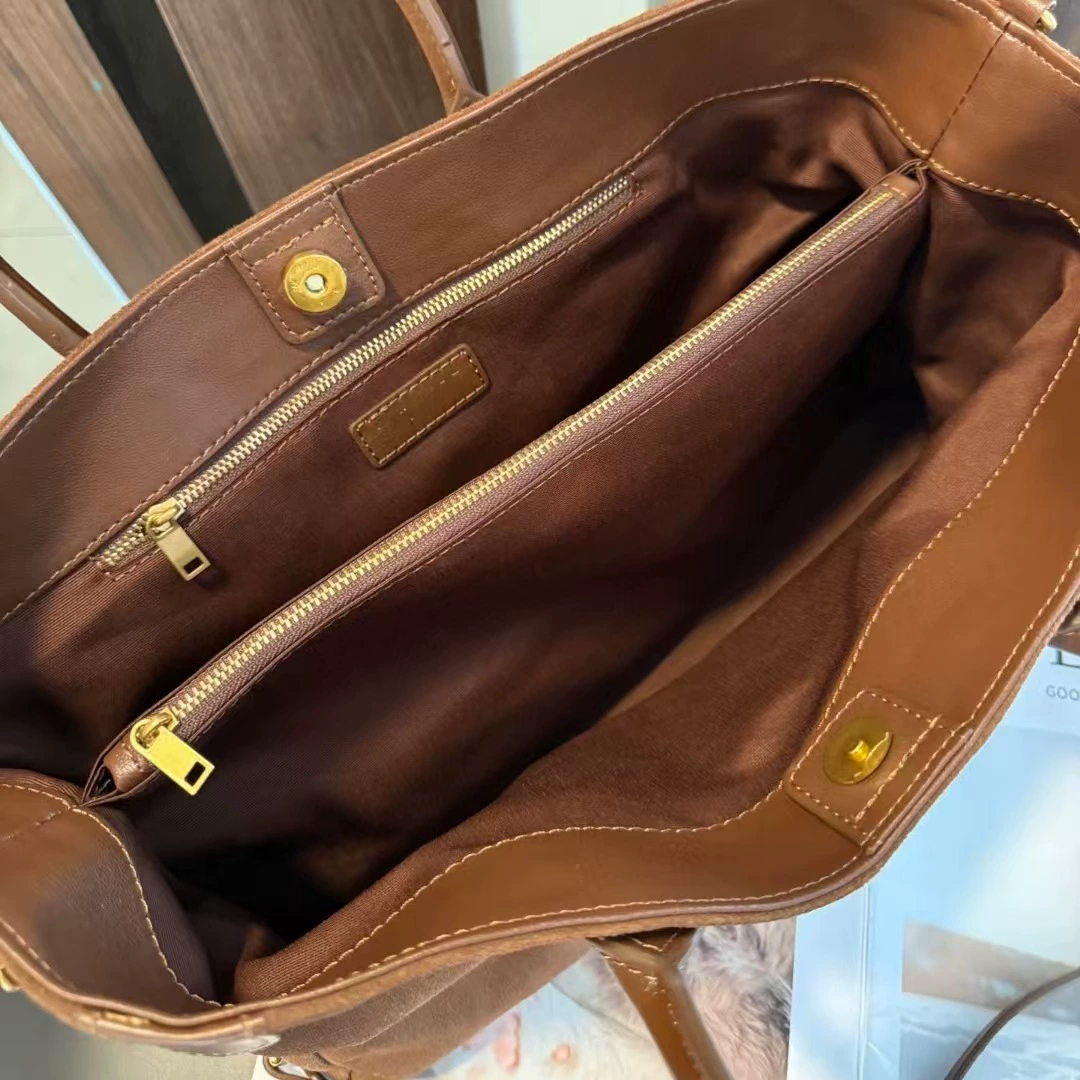 Matte suede shoulder bag, capacious retro one-shoulder bag