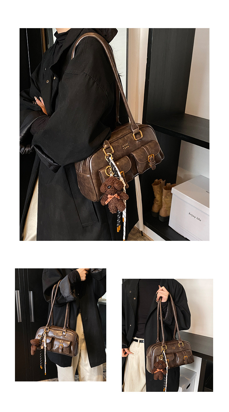 Fashionable and casual underarm bag for women, new autumn/Winter 2025, trendy and versatile, multi-pocket single-shoulder bag, high-end handbag undefined