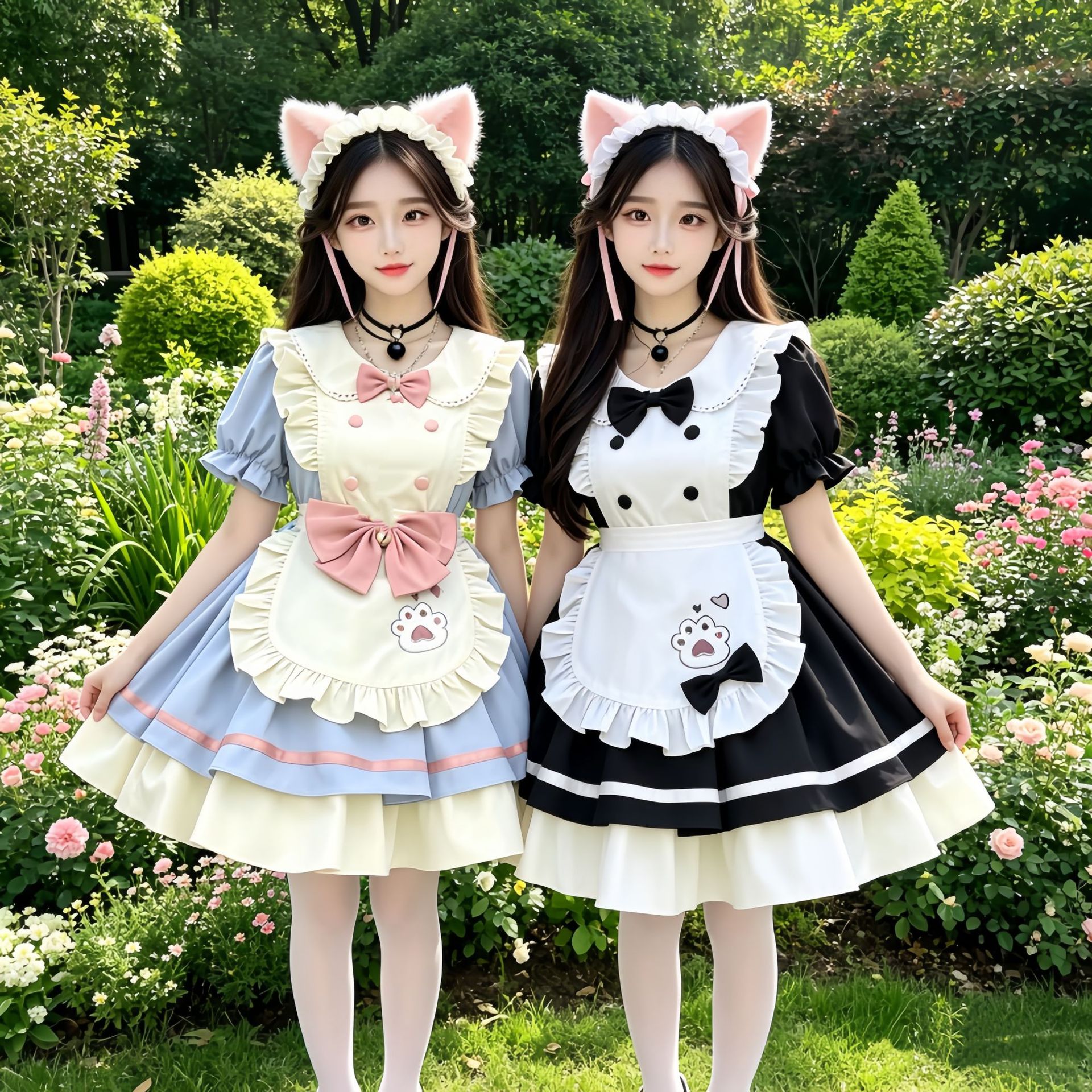 Halloween cute cat maid outfit cosplay student dress anime lolita dress performance costume