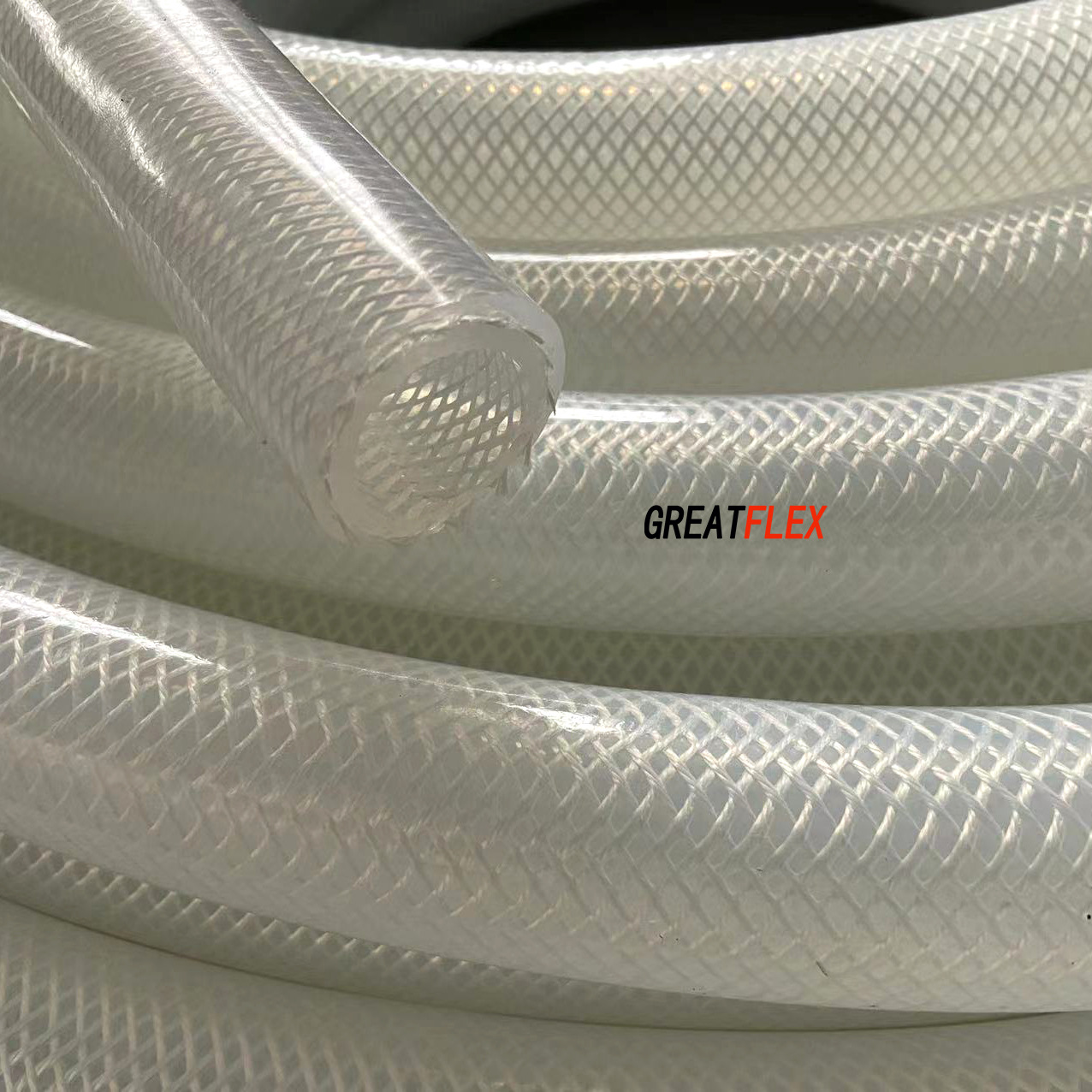 GREATFLEX直供食品级硅胶编织管网纹管供应商BP20