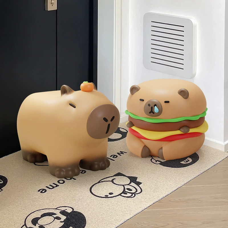 Симпатичный вход для смены обуви табурет мультяшный гамбургер маленький табурет домашнее детское гостиная низкий табурет маленький диван табурет