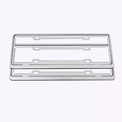 Cover — License plate holder/license plate holder - thin-model-blue-brandaluminum-alloy-silver-1-pairno-accessories