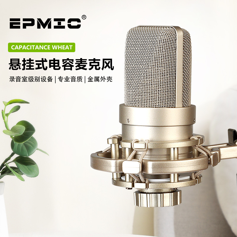 Recording condenser microphone TLM103 live singing artifact hanging microphone Computer mobile phone sound card network karaoke microphone