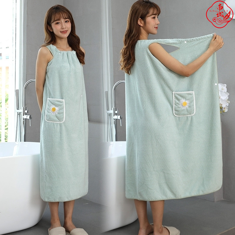 camisole Bath skirt household lady Bath towel 2022 new pattern adult water uptake Quick drying Lazy man take a shower Bathrobe