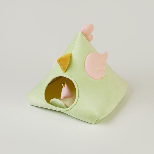 Cute Dragon Boat Festival Zongzi Pointed Corner Small Pet Zodiac Rabbit Winter Warm Four Corner Cotton Nest Cage Inner Corner Nest Cat Nest