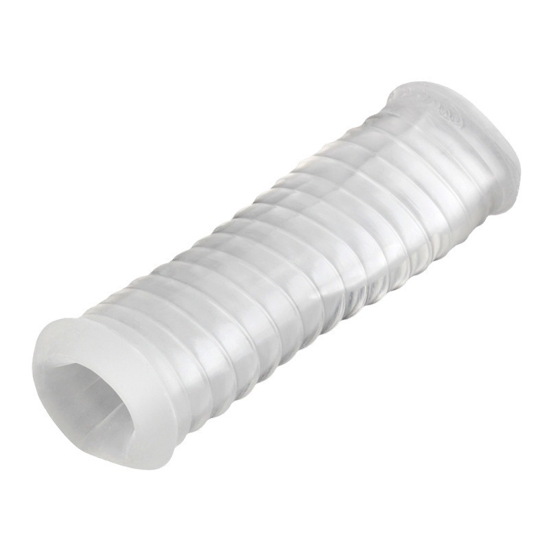 Transfronterizos masculinos gruesos y alargados entrenador taza de avión succión sellado manga de goma blando doble canal manga de masaje de masturbación