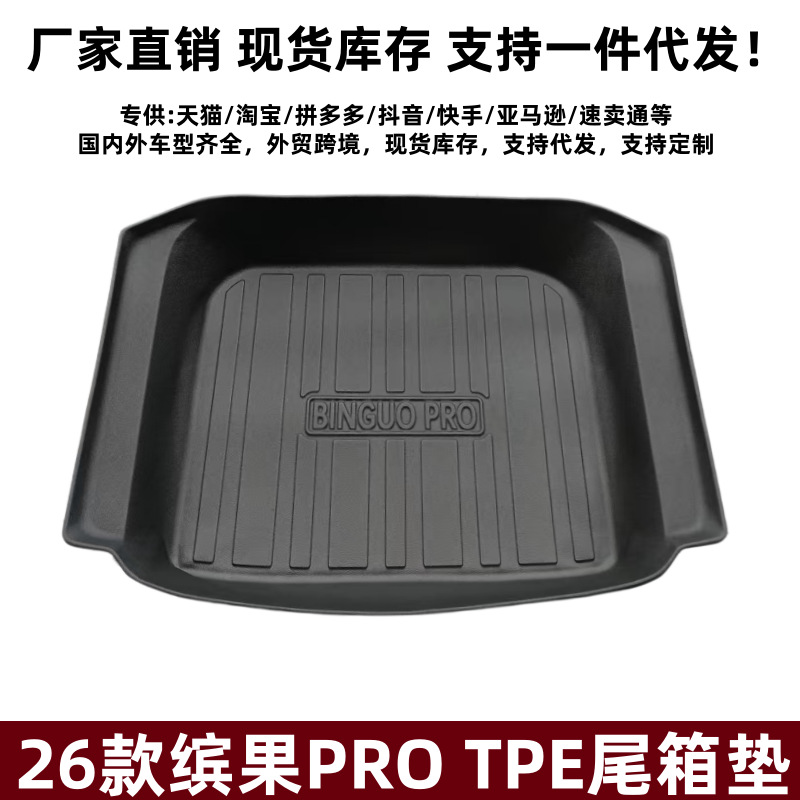 Suitable for 26 models of Bingo PRO, 3D high-edge waterproof interior-specific TPE Bingo PRO trunk mat