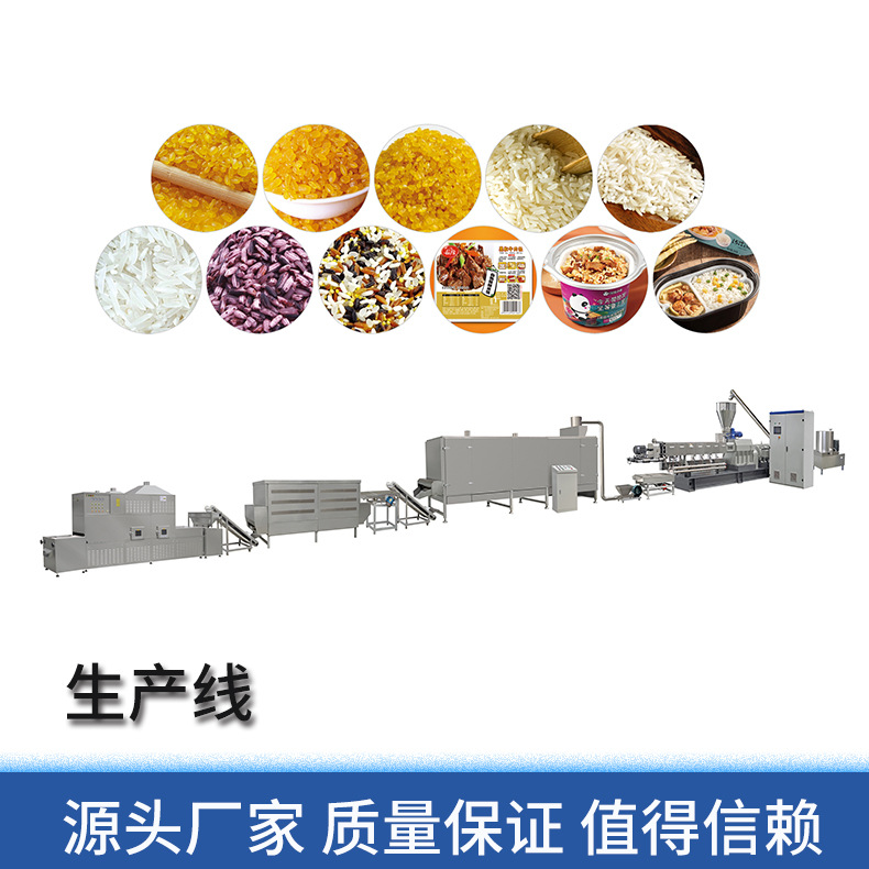 人造米加 工机械 速食米生 产设备 冲泡米饭设备营养大米成套设备