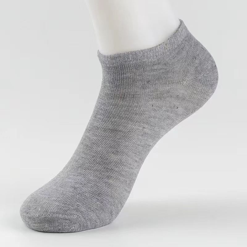 Calcetines para hombres de verano negro y blanco gris calcetines de barco de color sólido para hombres y mujeres de verano calcetines antiodorantes y sudor al por mayor