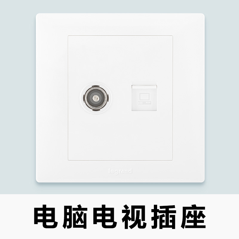 TV + computer socket