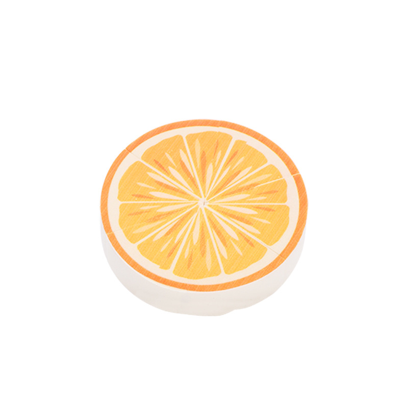 Frutas en polvo de empalme personalizadas almohadilla de aire sandía pomelo fruta de fuego unida desmontable herramienta de maquillaje huevo