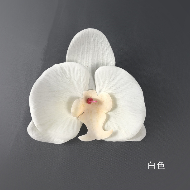 金色蝴蝶兰花头绢花直径假花diy头饰花花景观花墙造型花艺绿植|undefined