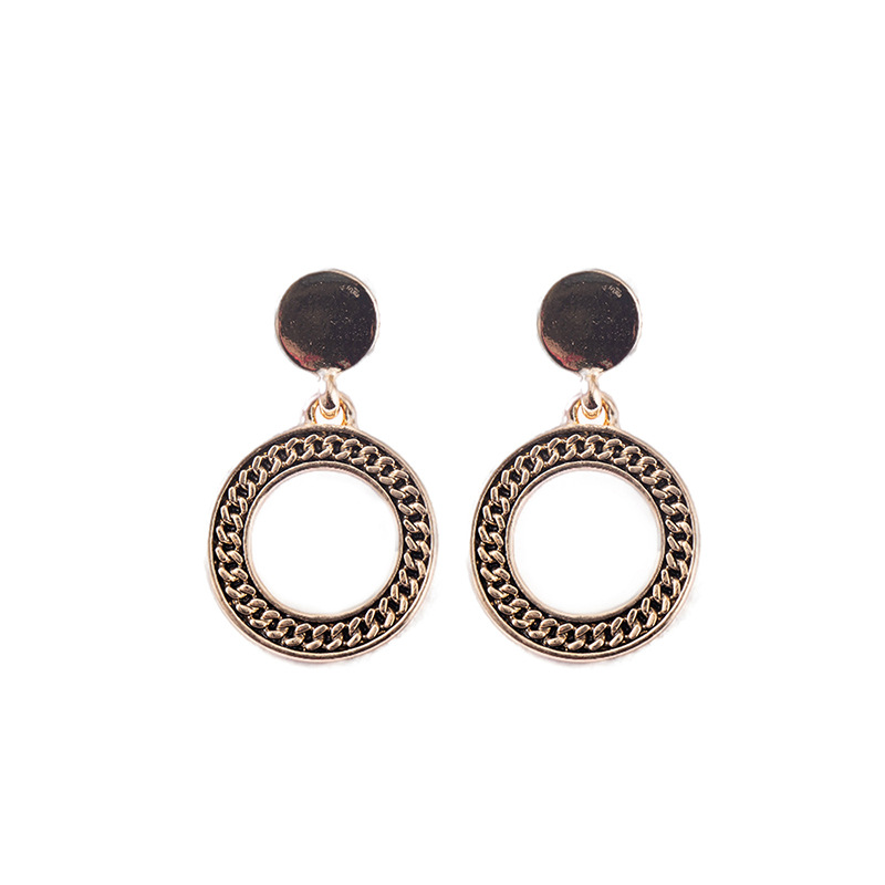 Hollow Geometric Chain Earrings display picture 10