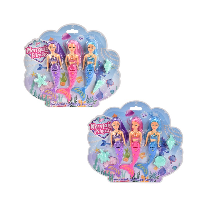 Nuevos juguetes de buceo de verano transfronterizo para niños, entrenamiento en la piscina, agua, cabello corto negro, sirena, buceo, puerta de serpiente