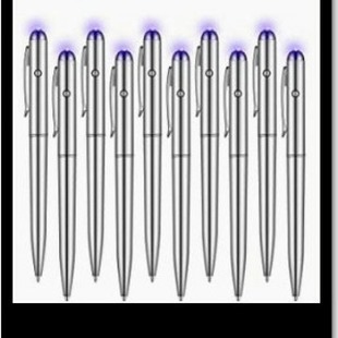 Hidden Color Rendering Digital Detection Essence Qi Fine Photoelectric Light Bright Brightening with Light Off Switch Ballpoint Pen