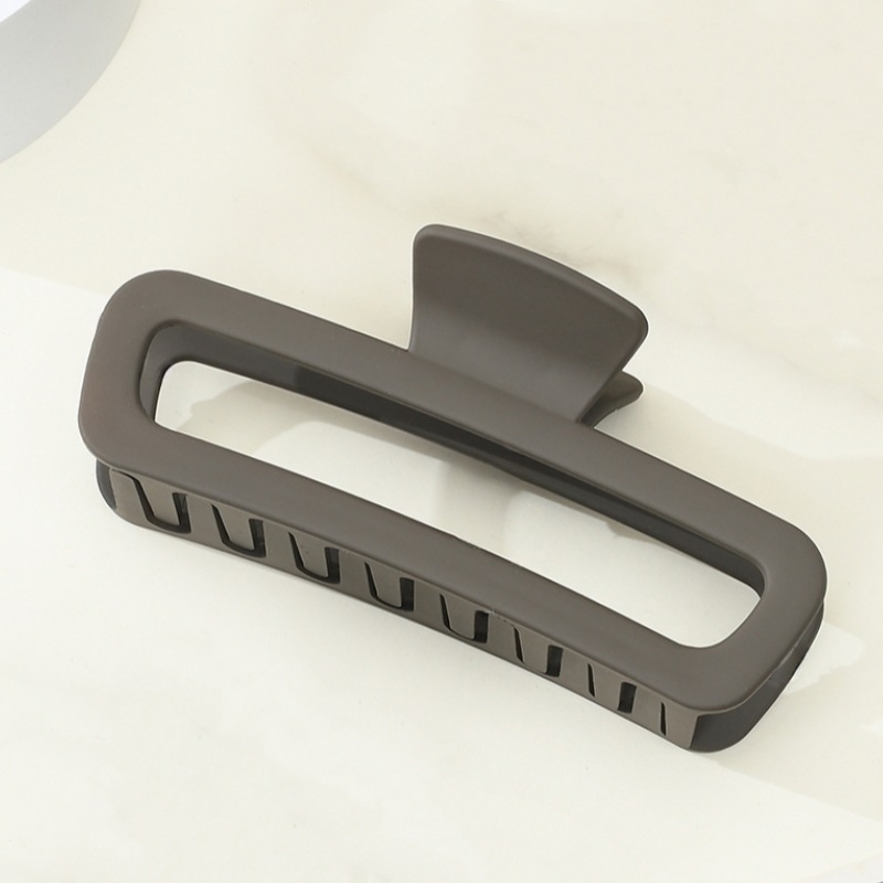 Stoving Varnish Design Women's Simple Style Solid Color Plastic Stoving Varnish Hair Claws