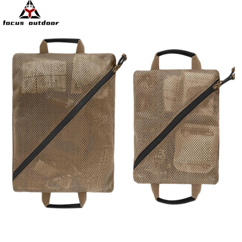 Bolsa de almacenamiento para lavado de deportes al aire libre multifuncional transpirable bolsa de red portátil riñonera deportiva bolsa de accesorios tácticos personalizada