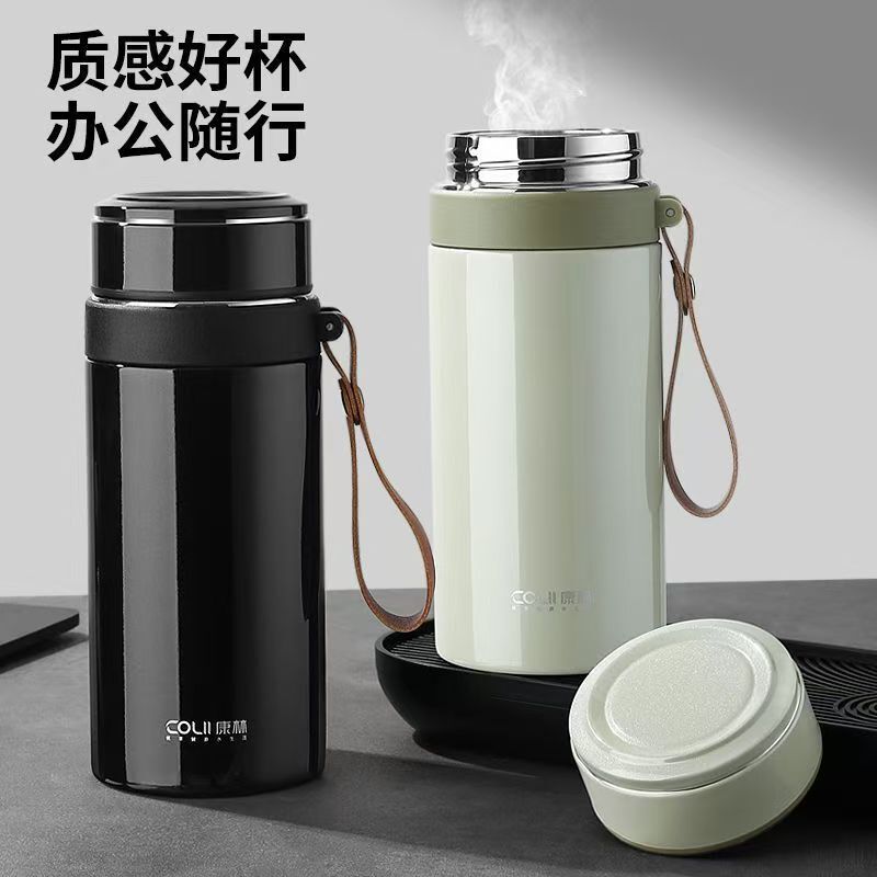 大容量ステンレス鋼魔法瓶カップビジネスオフィス真空水カップポータブル屋外スポーツポット卸売|undefined