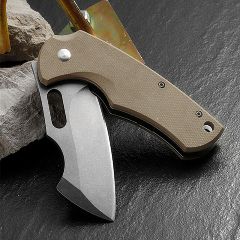 高硬度户外折叠刀8CR13小巧便携折叠刀锋利拆快递拆纸箱精品小刀