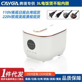 Amazon跨境台湾电饭煲家用多功能米汤分离陶瓷釉美国日本大同電鍋