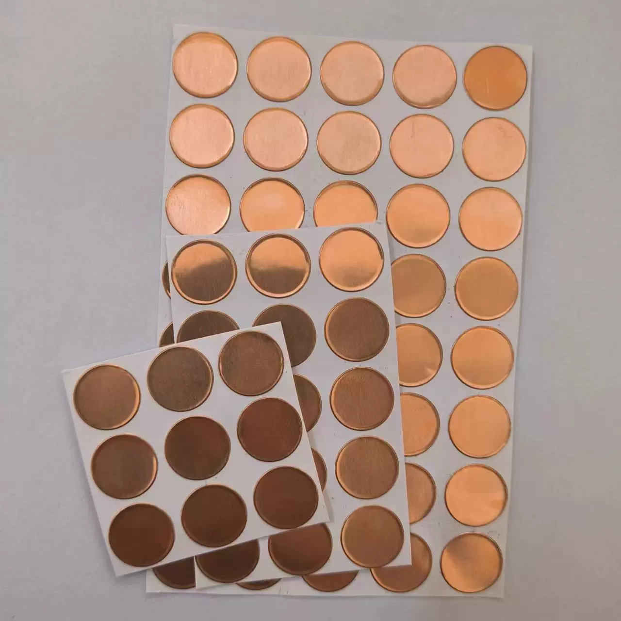 圆形8/10铜箔 自粘电磁屏蔽铜箔铝箔 各种形状焊锡触摸铜铝箔