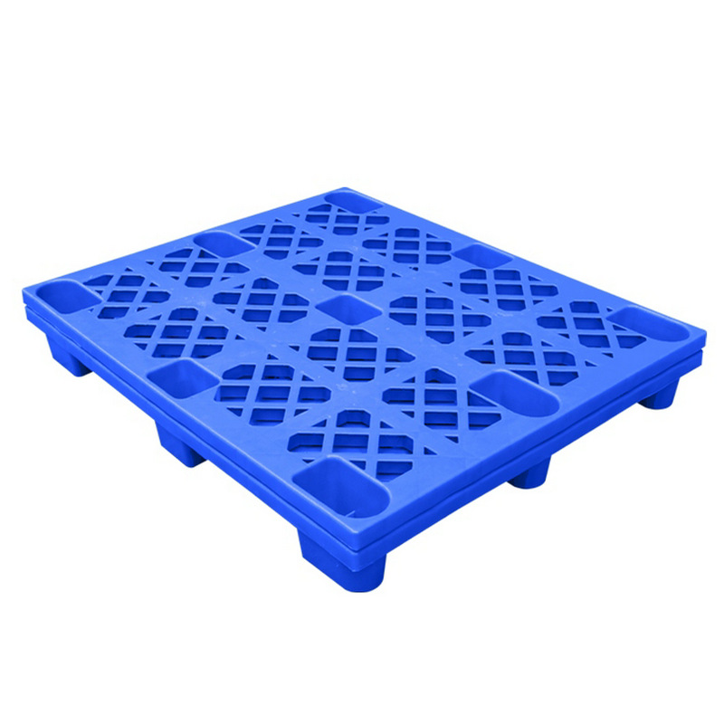 蓝色1311单面塑料托盘塑胶卡板货物垫仓板地台板1300*1100*145mm
