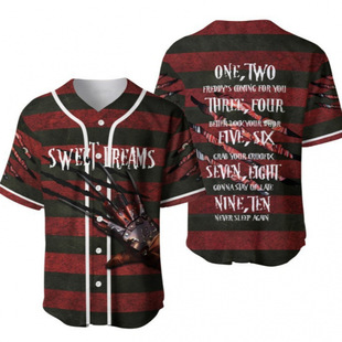 Sweatshirts for Men and Women Team 3D Digital Printing Amazon Independent Station 2025 European and American Cross-Border Baseball Uniform Short Sleeves