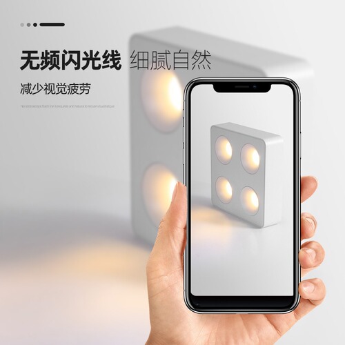 LED surface-mounted spotlights for home decoration, living room, without ceiling installation, all-aluminum ceiling light, integral die-cast square ultra-thin anti-glare spotlight