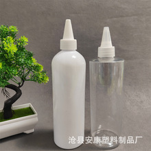 现货500ml毫升圆肩平肩塑料瓶气动工具润滑油尖嘴瓶PET透明瓶分装