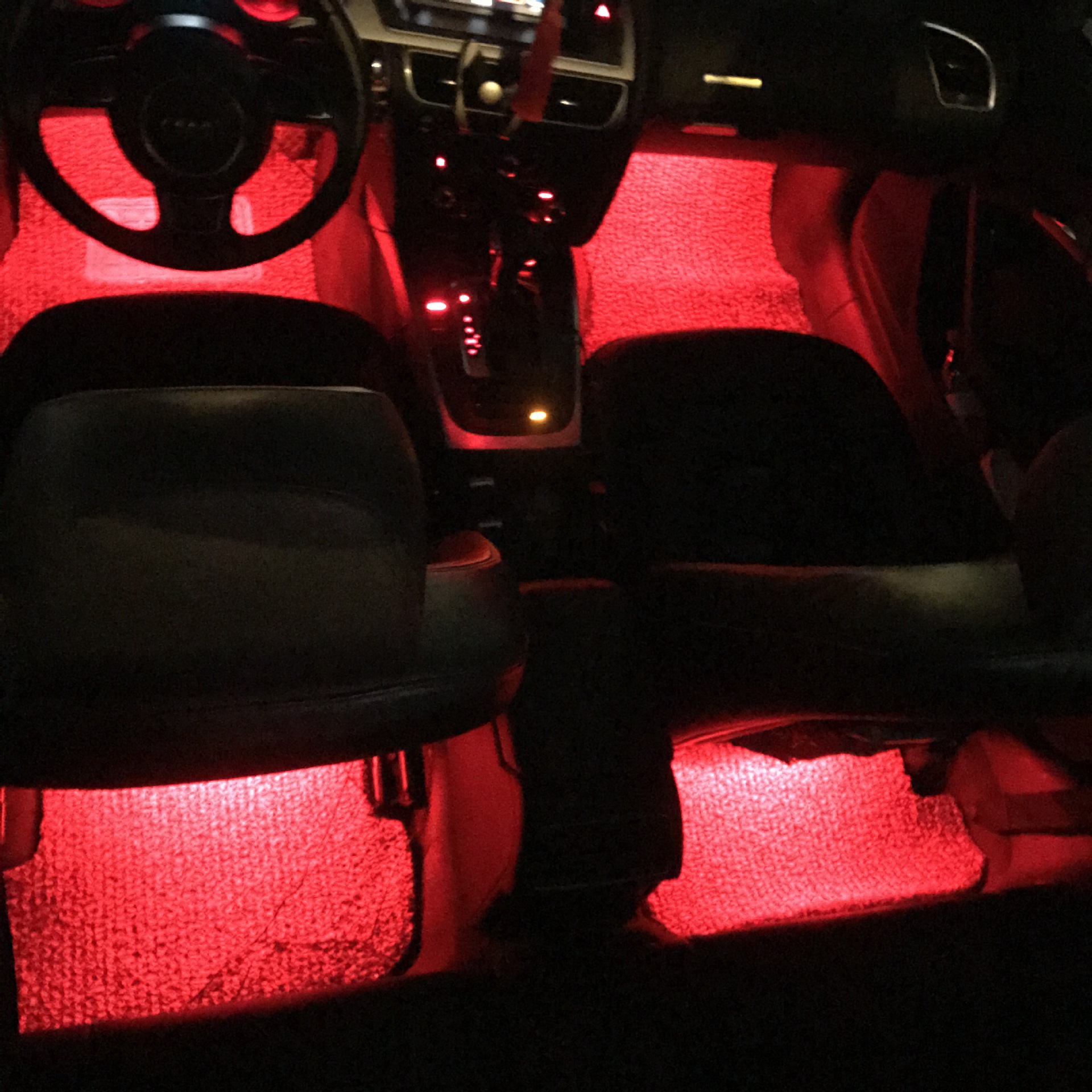 Factory direct car foot atmosphere light atmosphere light LED lighting RGB colorful voice control music rhythm light