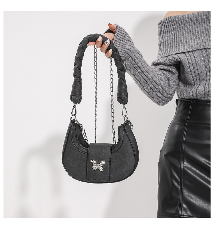 Popolare nicchia denim catena di moda piccola borsa per le donne 2023 nuova tracolla in tessuto borsa per ascella piccola borsa quadrata in stile occidentale_voghion.com