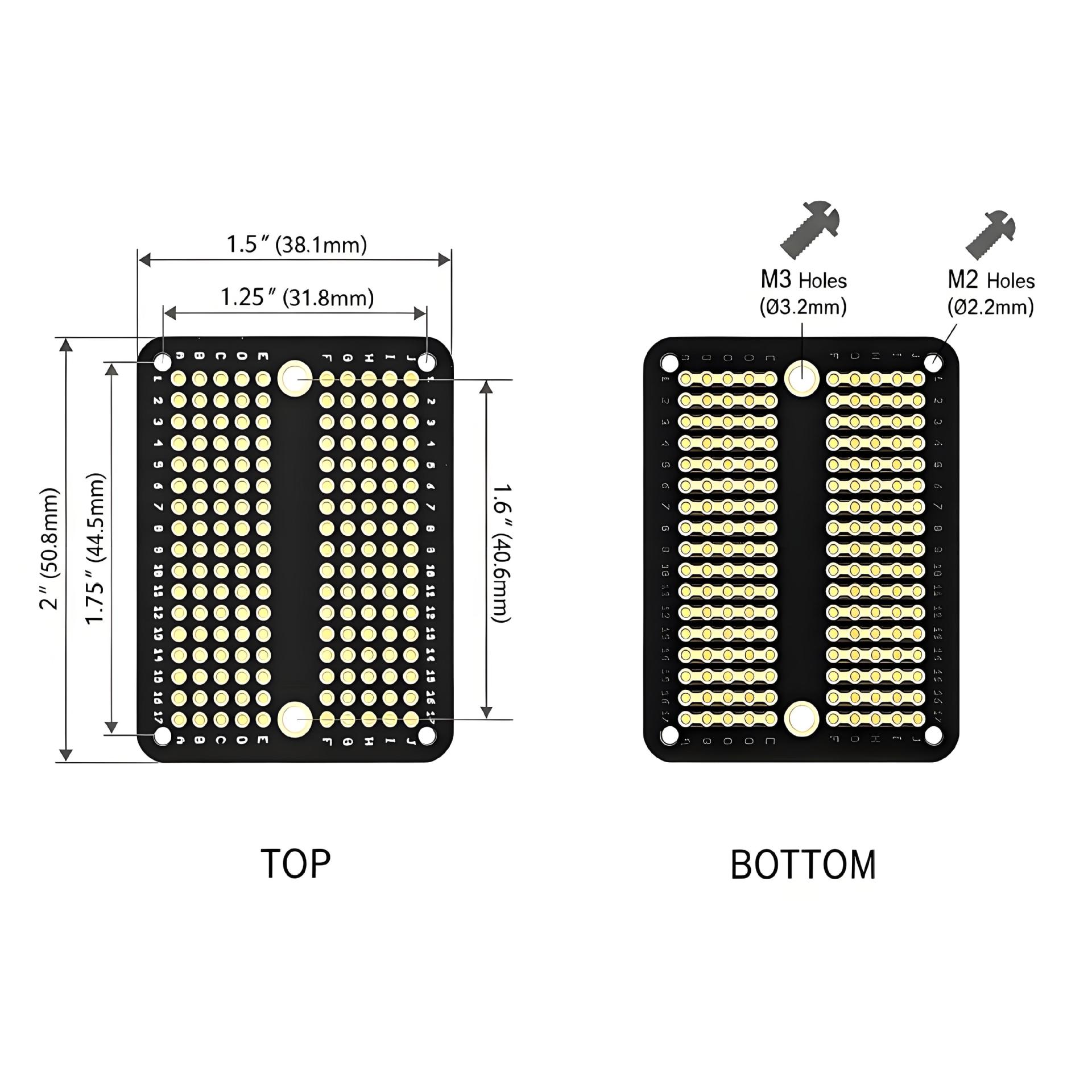 PCB原型板电路板可焊接面包板适用于电子项目兼容DIY Arduino焊接