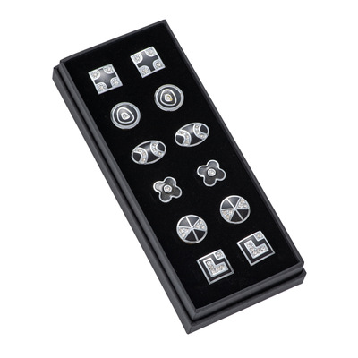 戴丽跨境套装货源镶钻袖扣男士西装饰品袖扣珐琅袖扣铁制袖扣欧美