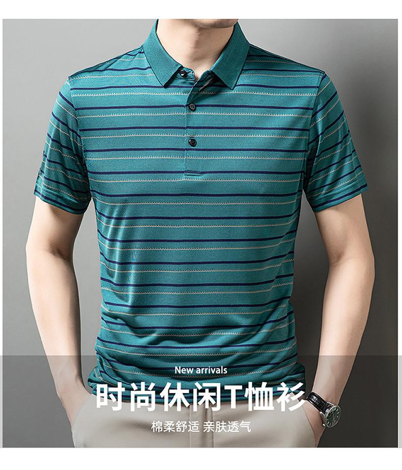 C6051 1430K ÁO THUN NAM YUPTYLO NGẮN TAY TRUNG NIÊN KÍN CỔ THỜI TRANG NAM LỤA TƠ TẰM G04 SẢN PHẨM MỚI