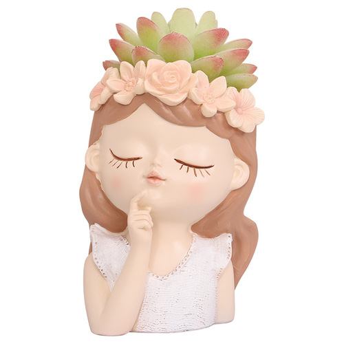 If ins style cute fairy home decoration ornaments cartoon creative desktop succulents potted flower pots