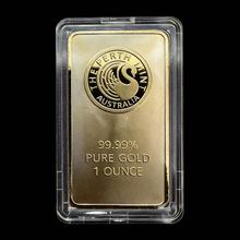 跨境供商欧美天鹅澳大利亚外国工艺金属纪念方形镀金金条旅游纪念